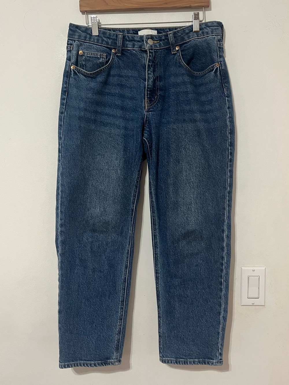 H&M high rise slim straight ankle jeans size 10 - Picture 2 of 5